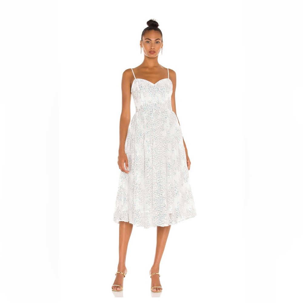 White Sparkle Party Dress